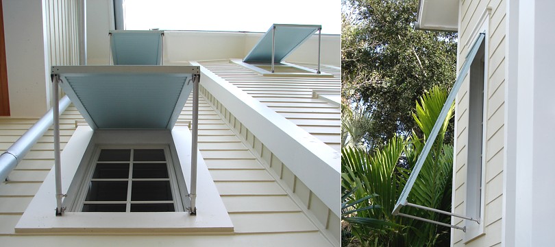 Exterior aluminium shutters