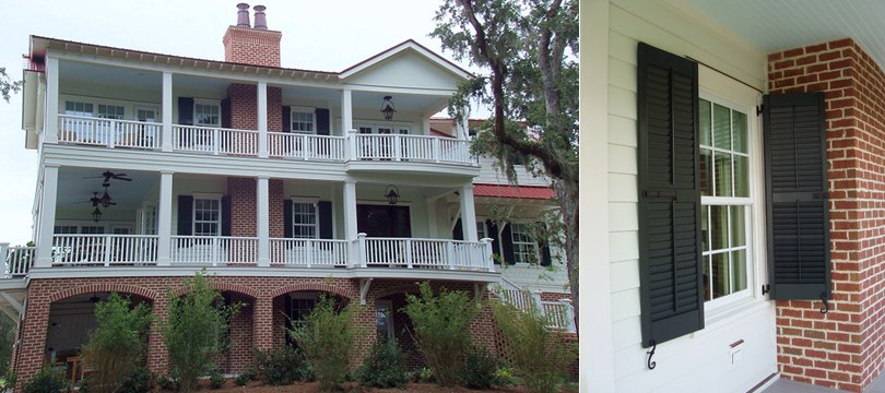 Exterior Synthetic Bahama and Colonial shutters