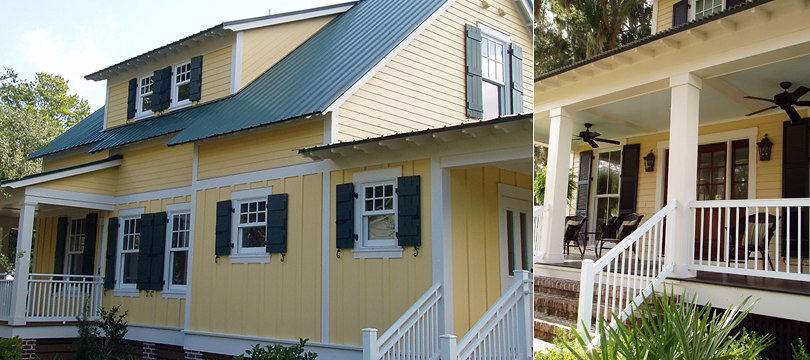 Exterior Synthetic Bahama and Colonial shutters