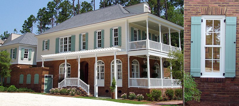 Exterior Synthetic Bahama and Colonial shutters