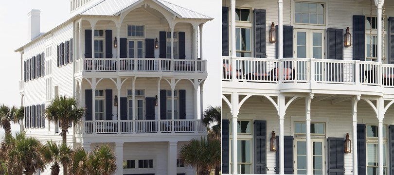 Exterior Synthetic Bahama and Colonial shutters