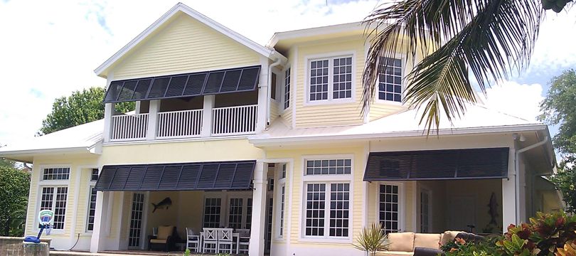 Exterior Synthetic Bahama and Colonial shutters