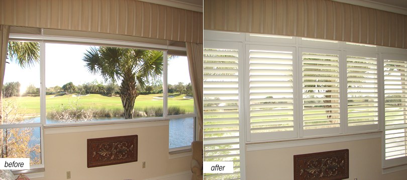 Custom interior shutters