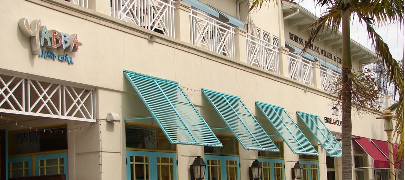 Jabba Island Grill restaurant shutters