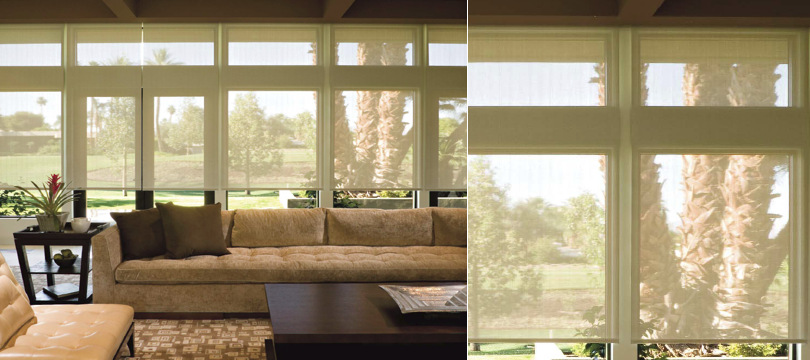 Interior solar shades