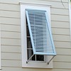 Exterior aluminium bahama shutters