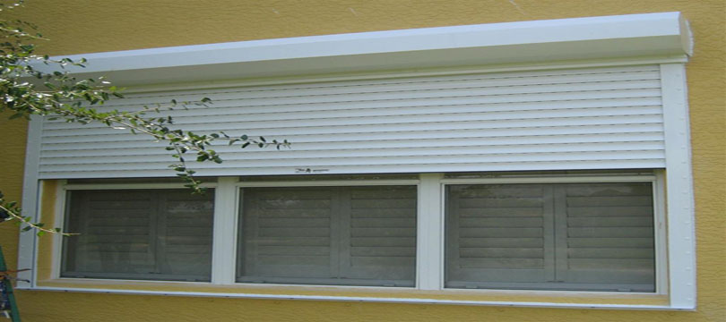 Roll down hurricane shutters