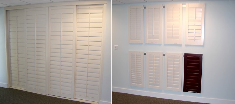 Lake Oswego shutters showroom - interior